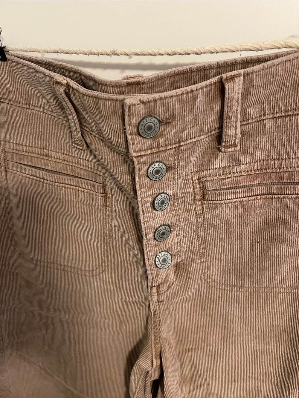 American Eagle Tan Corduroy Pants Size 8